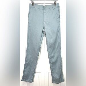 Bugatchi Seafoam Linen Cotton Stretch Pants – Men’s Small